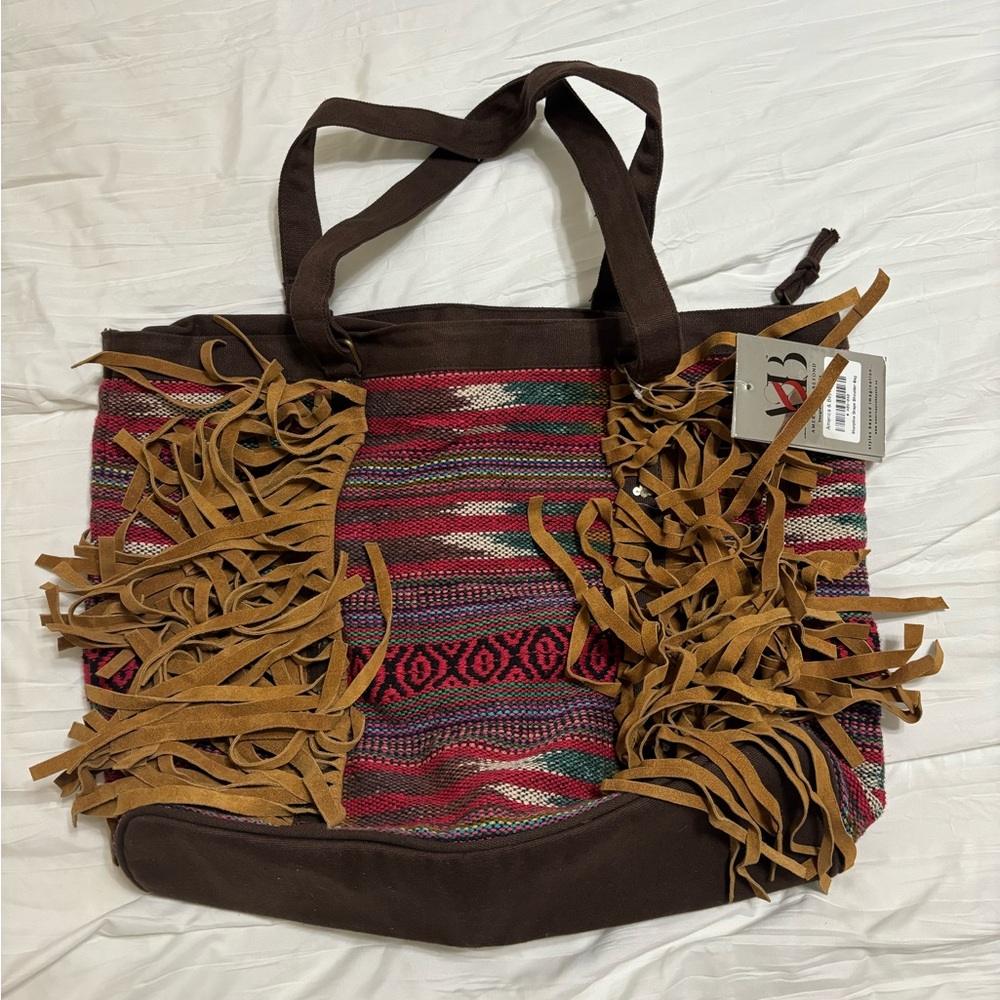 America and Beyond Sharpline Grape Shoulder Bag NWT